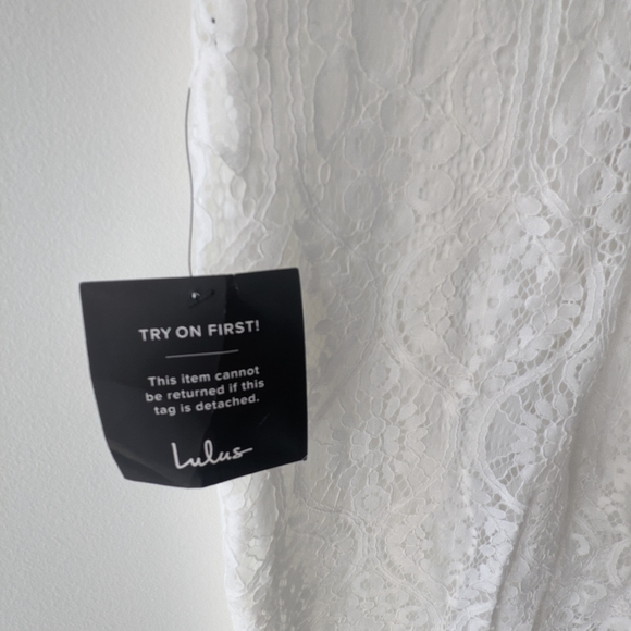 Lulus White Lace Dress - Picture 4 of 6